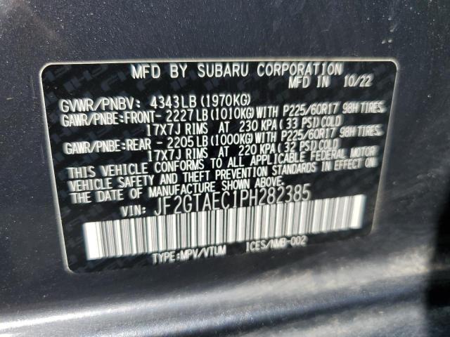 2023 Subaru Crosstrek Premium VIN: JF2GTAEC1PH282385 Lot: 53562294