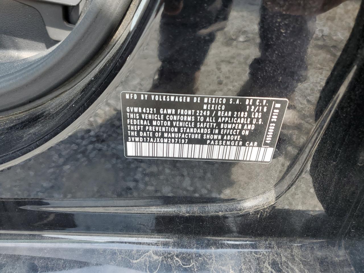 3VWD17AJXGM297197 2016 Volkswagen Jetta Sport