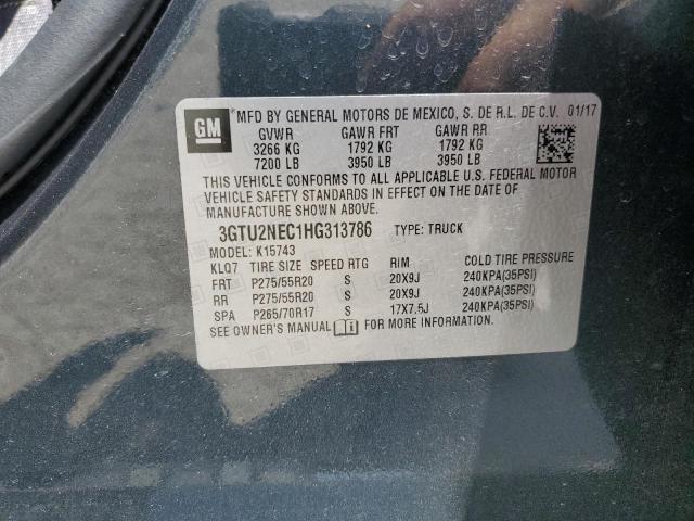 2017 GMC SIERRA K15 - 3GTU2NEC1HG313786