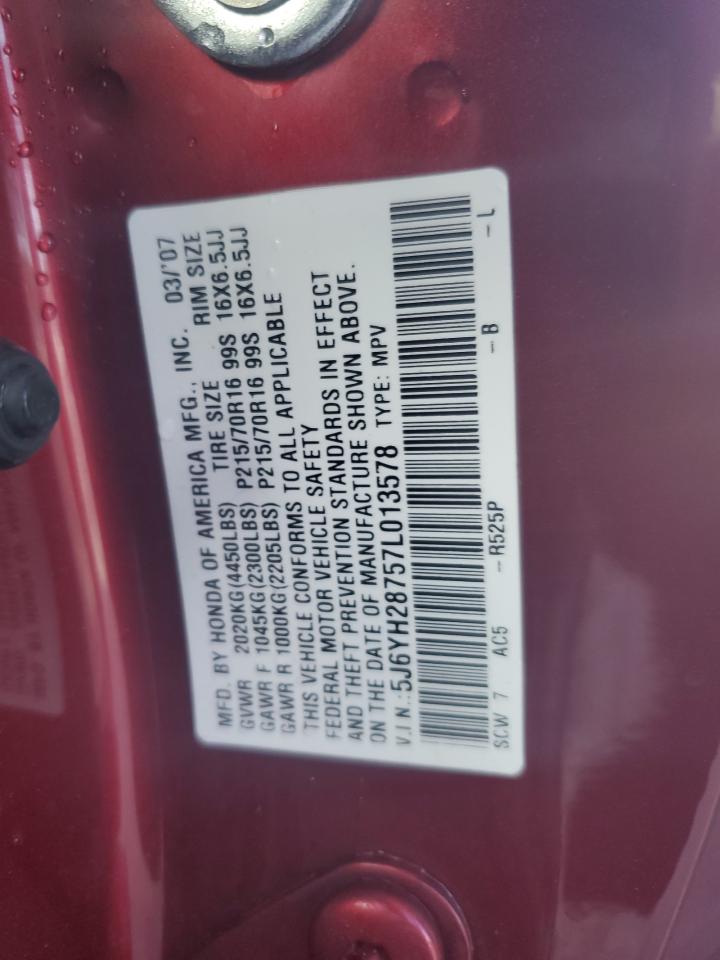 5J6YH28757L013578 2007 Honda Element Ex