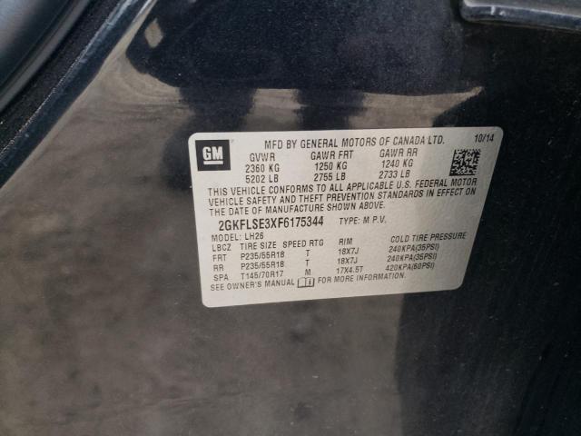 2015 GMC Terrain Slt VIN: 2GKFLSE3XF6175344 Lot: 53219594