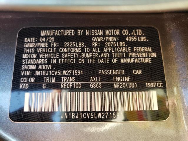 2020 Nissan Rogue Sport S VIN: JN1BJ1CV5LW271594 Lot: 53850624