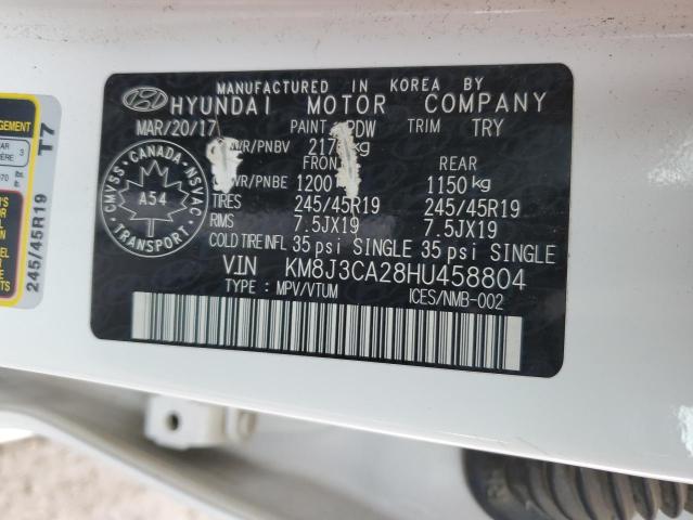2017 HYUNDAI TUCSON LIM - KM8J3CA28HU458804