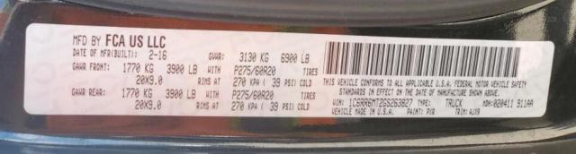 2016 Ram 1500 Sport VIN: 1C6RR6MT2GS263827 Lot: 57238094