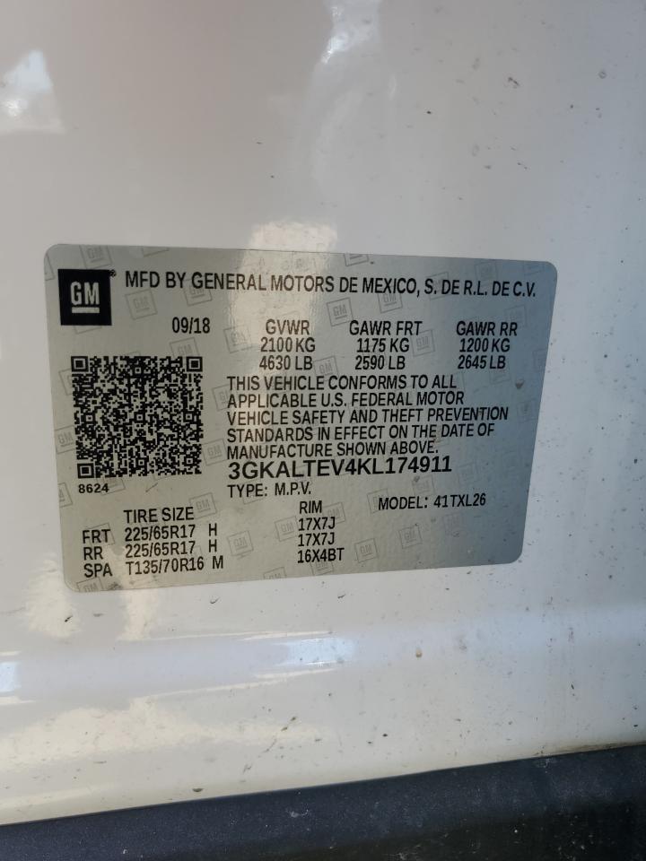 3GKALTEV4KL174911 2019 GMC Terrain Sle
