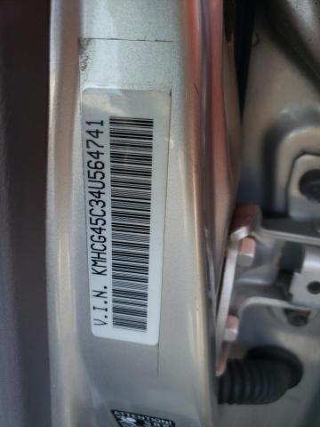 2004 Hyundai Accent Gl VIN: KMHCG45C34U564741 Lot: 56554144