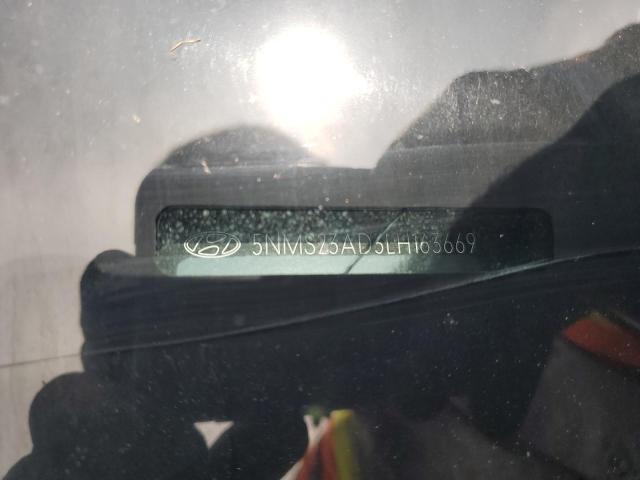 2020 Hyundai Santa Fe Se VIN: 5NMS23AD3LH163669 Lot: 53951404