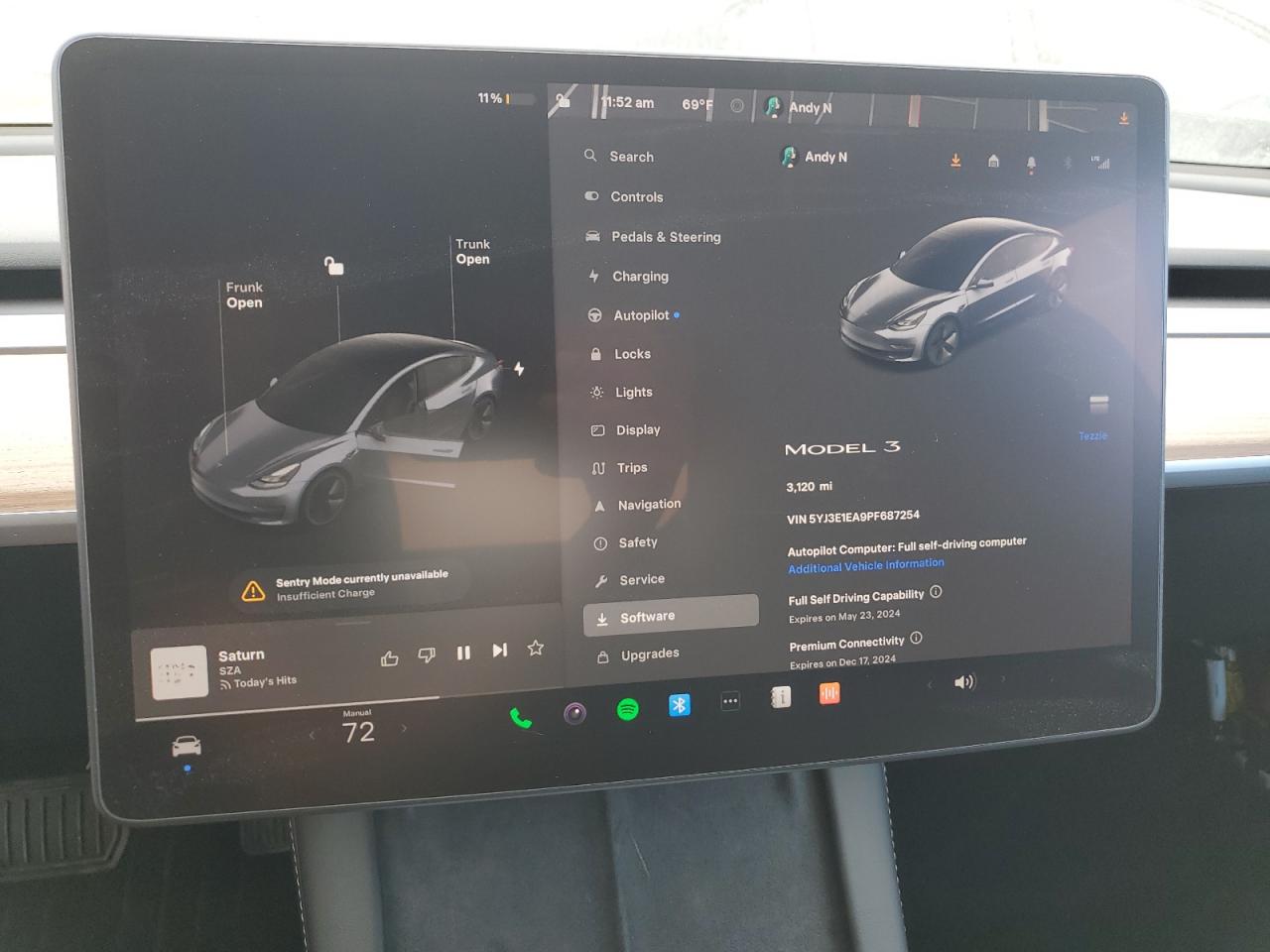 5YJ3E1EA9PF687254 2023 Tesla Model 3