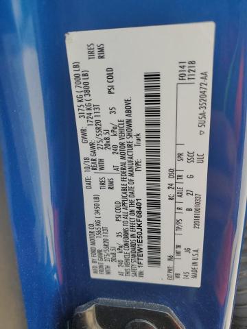 2018 Ford F150 Supercrew VIN: 1FTEW1E50JKF68401 Lot: 54670824