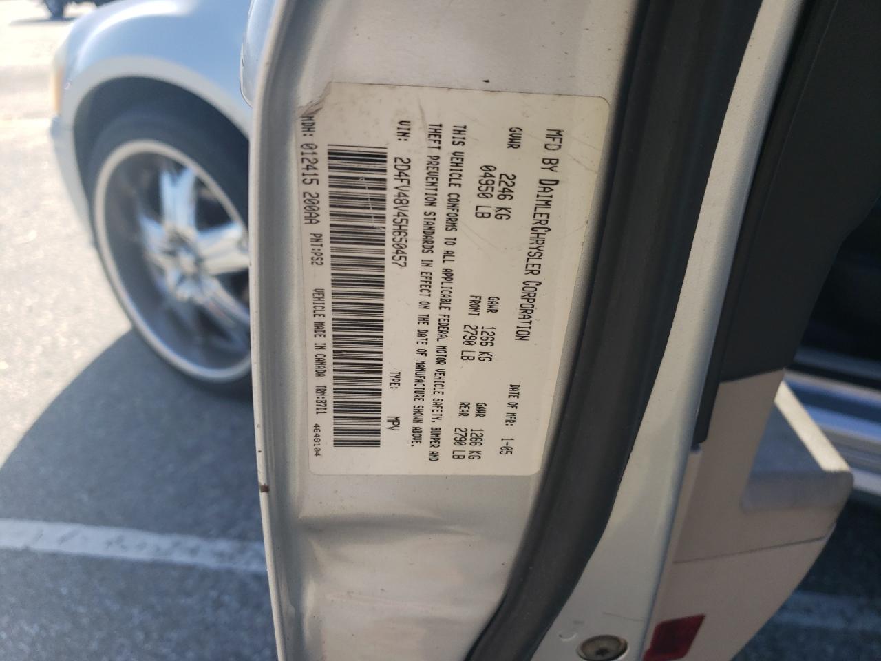 2D4FV48V45H650457 2005 Dodge Magnum Sxt