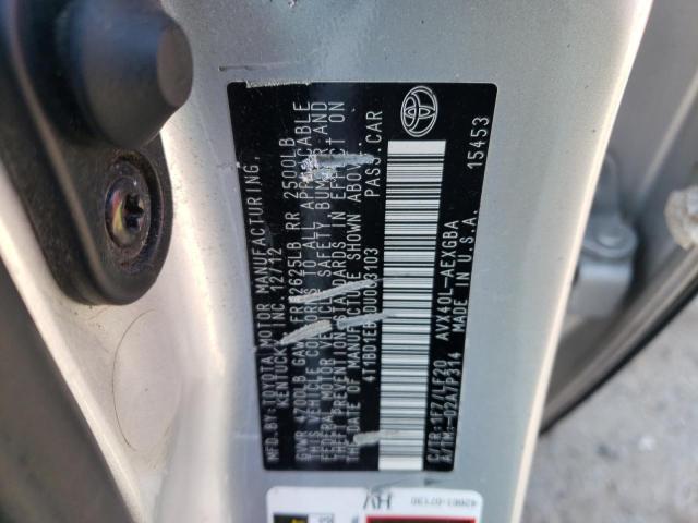 2013 Toyota Avalon Hybrid VIN: 4T1BD1EB2DU003103 Lot: 56390244