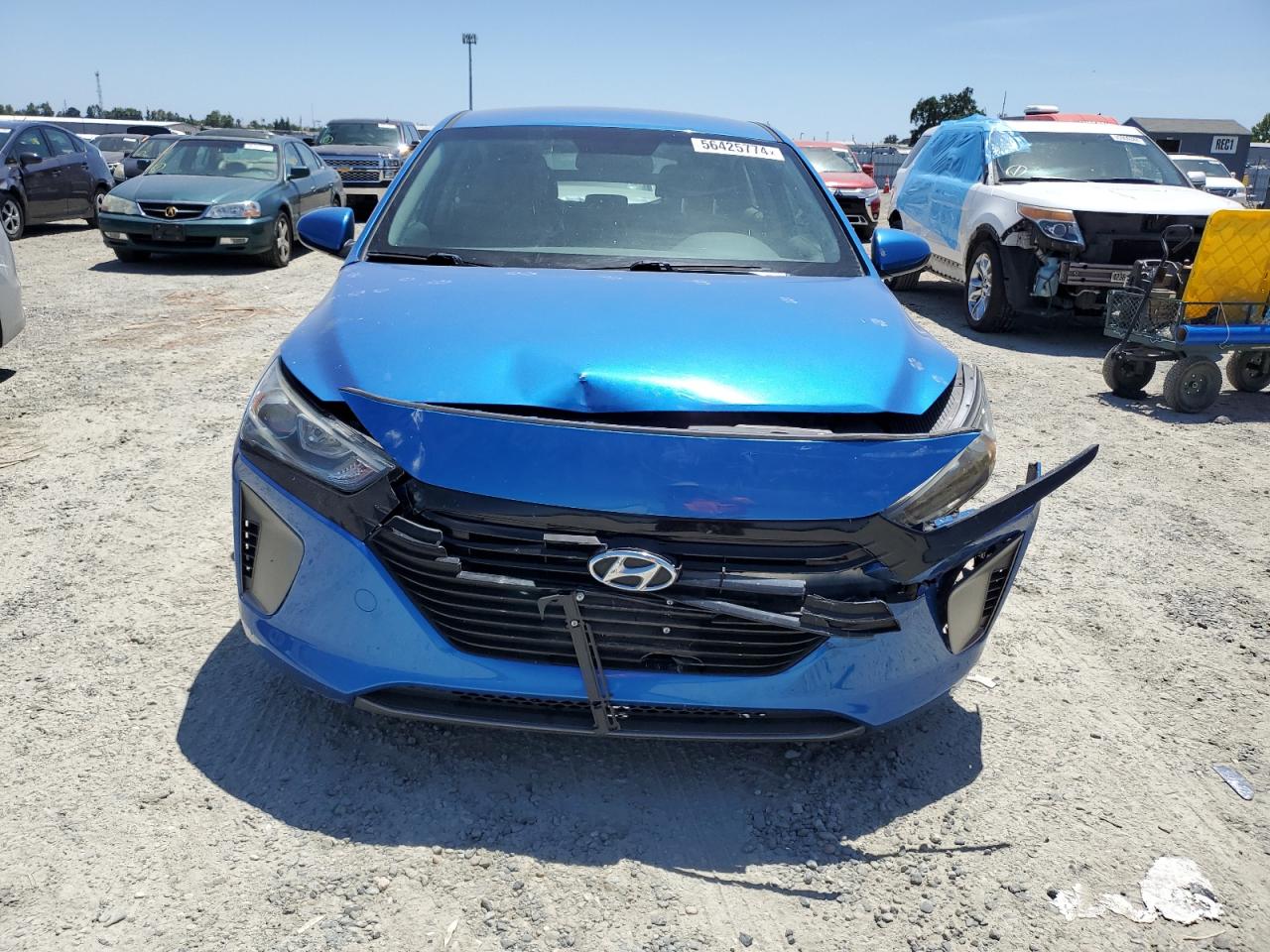 KMHC65LC0HU031585 2017 Hyundai Ioniq Blue