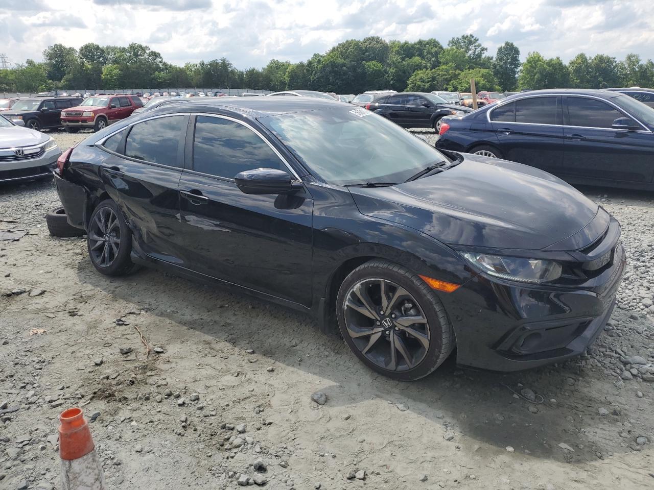 Lot #2774062615 2021 HONDA CIVIC SPOR