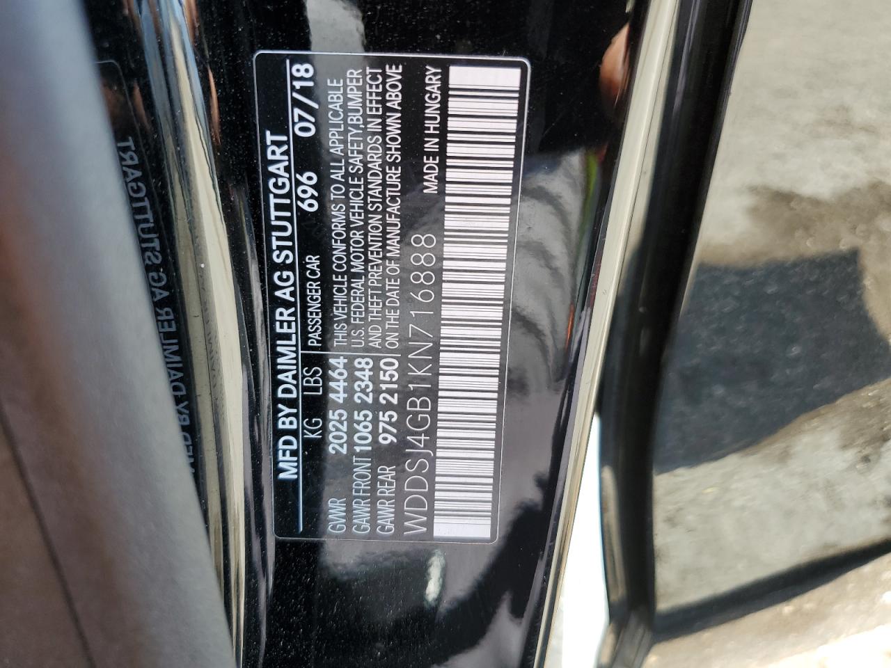 WDDSJ4GB1KN716888 2019 Mercedes-Benz Cla 250 4Matic