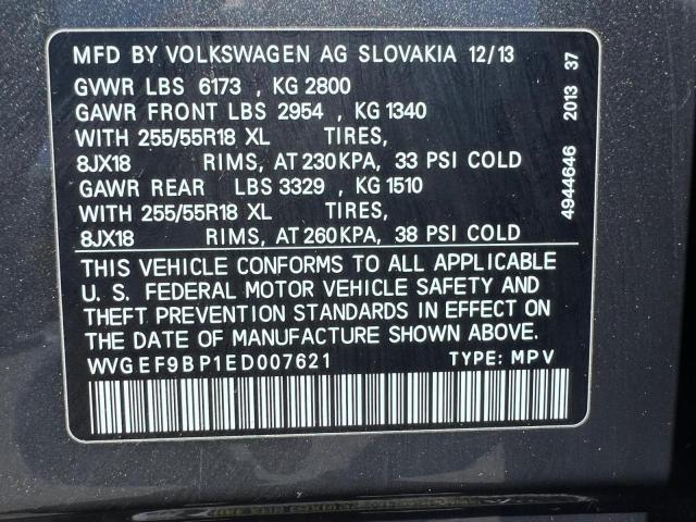 Lot #2505094726 2014 VOLKSWAGEN TOUAREG V6 salvage car