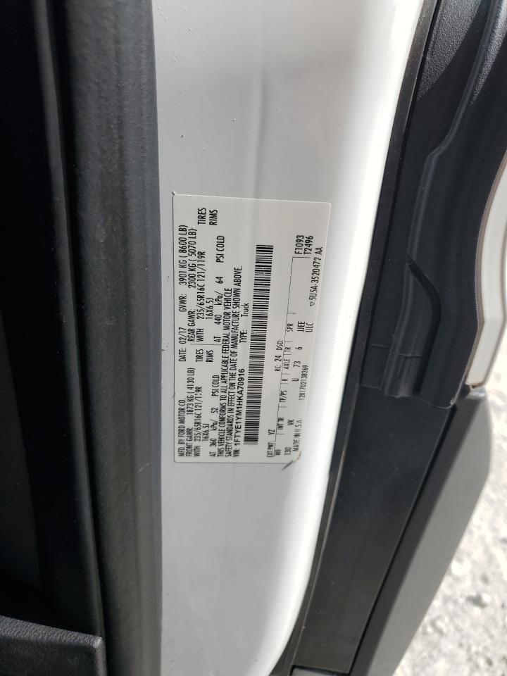 1FTYE1YM1HKA70916 2017 Ford Transit T-150