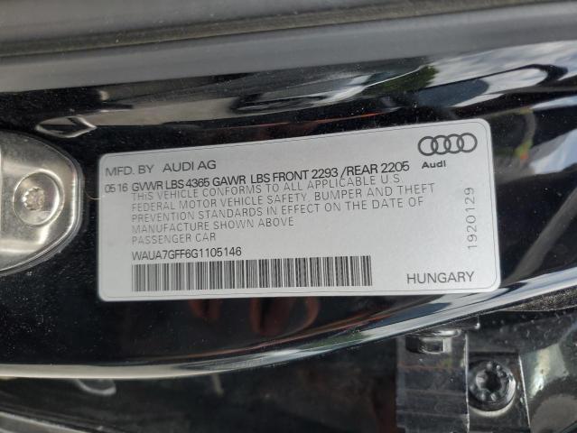 2016 Audi A3 Premium VIN: WAUA7GFF6G1105146 Lot: 55908034