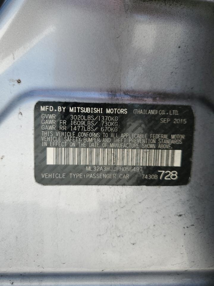 ML32A3HJ3FH056497 2015 Mitsubishi Mirage De