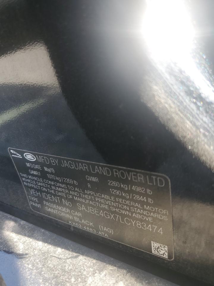 SAJBE4GX7LCY83474 2020 Jaguar Xf Prestige