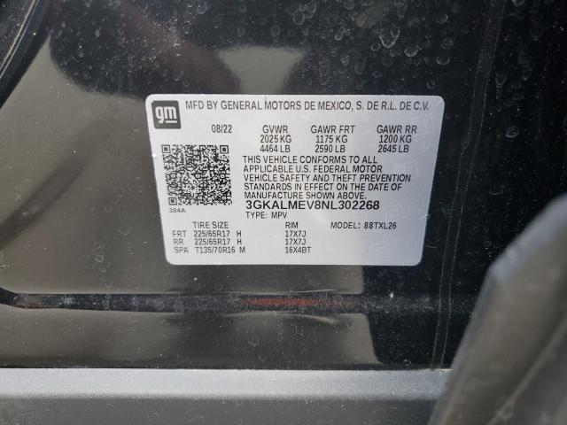 2022 GMC Terrain Sle VIN: 3GKALMEV8NL302268 Lot: 55935014