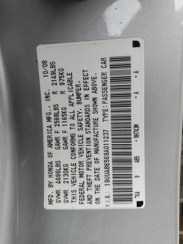 19UUA86569A011237 2009 Acura Tl