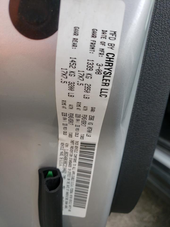 1J8GS48K08C210462 2008 Jeep Grand Cherokee Laredo