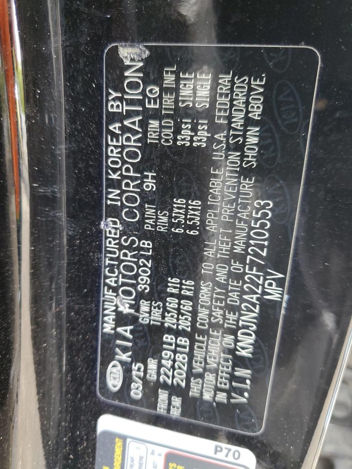 KNDJN2A22F7210553 2015 Kia Soul