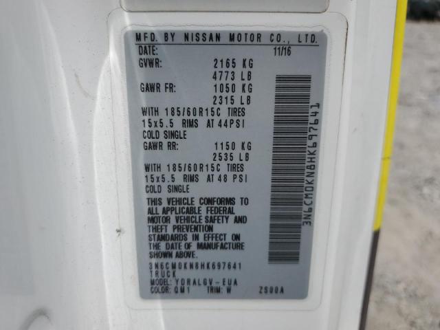 2017 Nissan Nv200 2.5S VIN: 3N6CM0KN8HK697641 Lot: 53294654