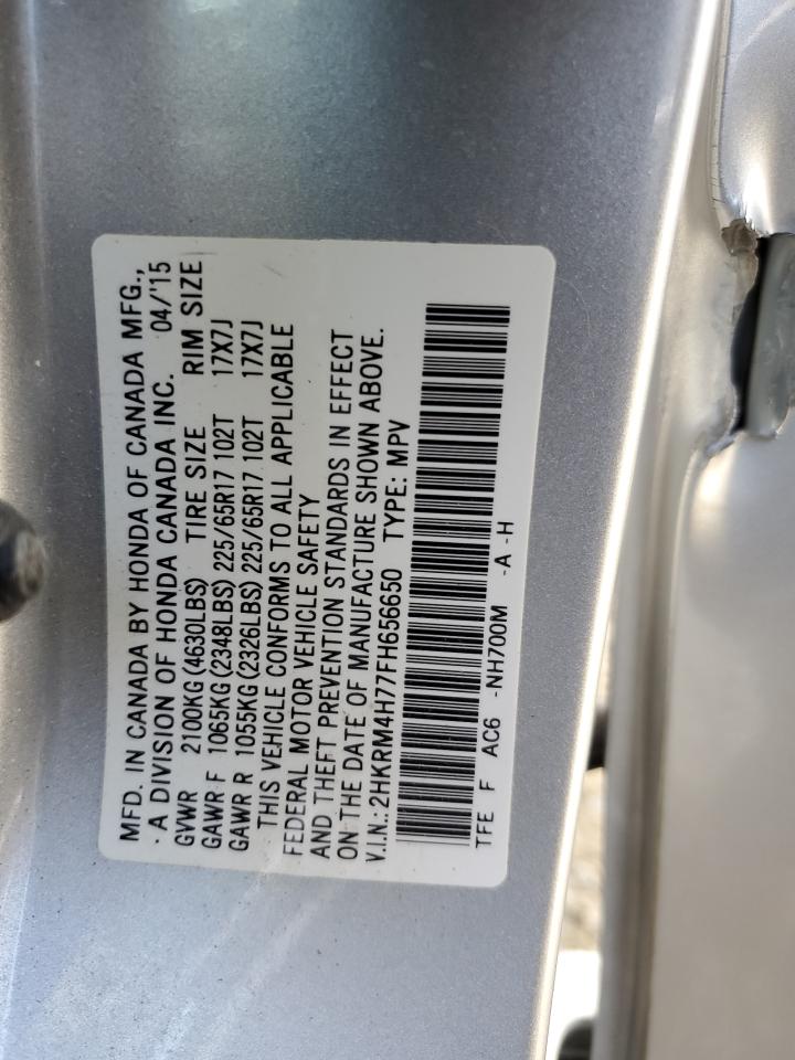 2HKRM4H77FH656650 2015 Honda Cr-V Exl