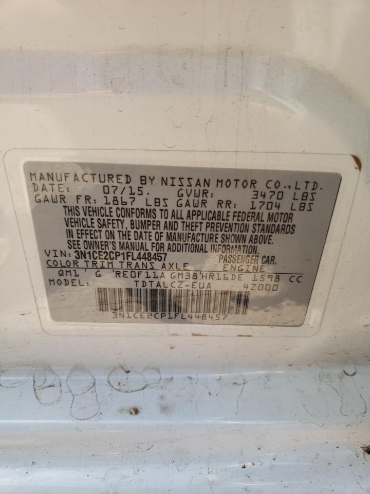 3N1CE2CP1FL448457 2015 Nissan Versa Note S