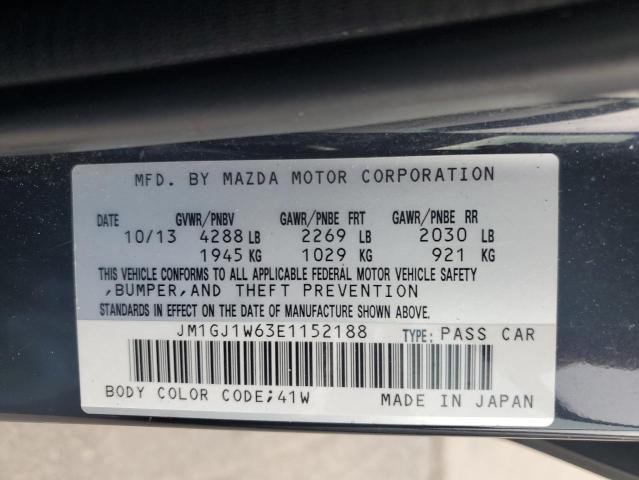 2014 Mazda 6 Grand Touring VIN: JM1GJ1W63E1152188 Lot: 54552364