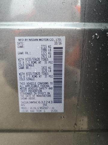 2017 NISSAN PATHFINDER - 5N1DR2MM9HC632243
