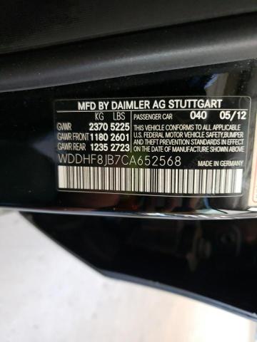 2012 Mercedes-Benz E 350 4Matic VIN: WDDHF8JB7CA652568 Lot: 55087724