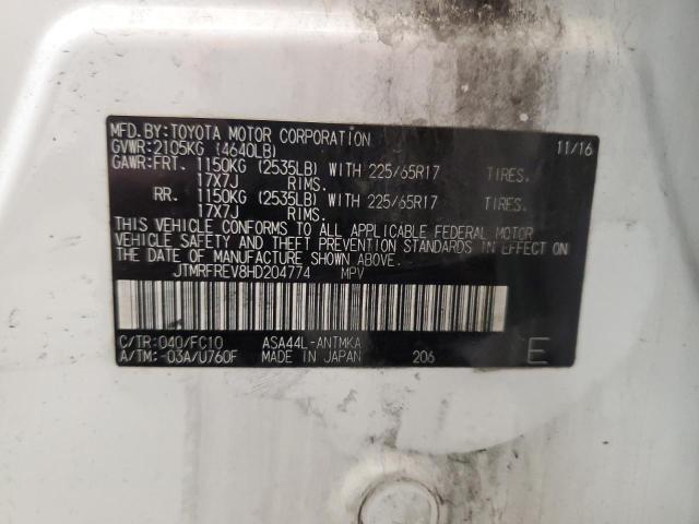 2017 Toyota Rav4 Xle VIN: JTMRFREV8HD204774 Lot: 55164924