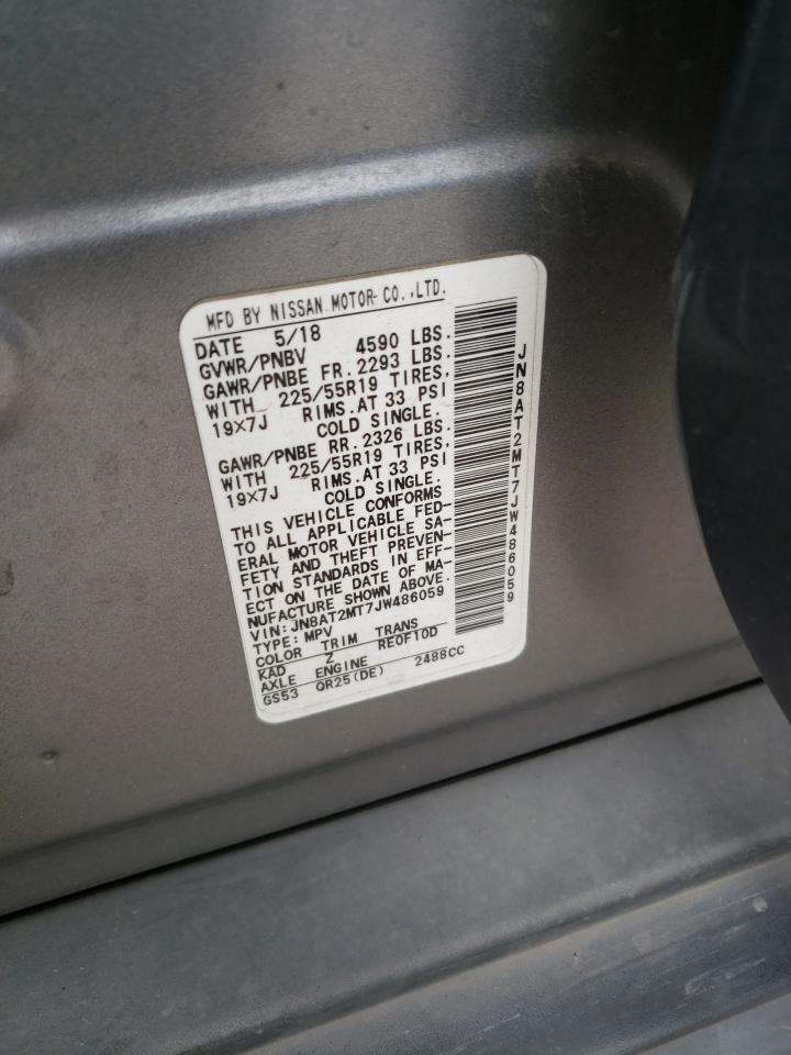 JN8AT2MT7JW486059 2018 Nissan Rogue S