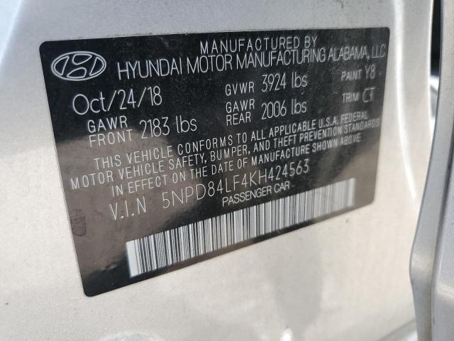 5NPD84LF4KH424563 2019 HYUNDAI ELANTRA - Image 12