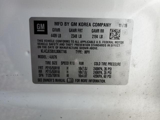 2020 Buick Encore Preferred VIN: KL4CJESBXLB067746 Lot: 56871284