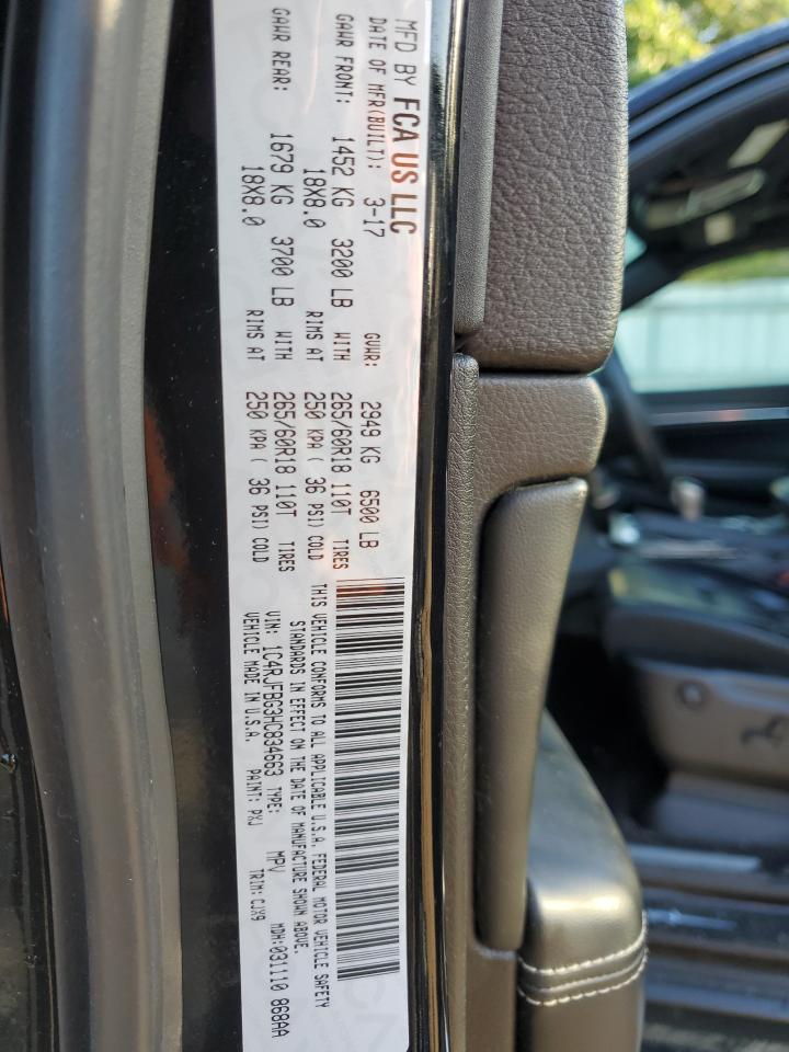 1C4RJFBG3HC834663 2017 Jeep Grand Cherokee Limited