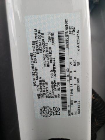 2022 Ford F150 Supercrew VIN: 1FTFW1ED9NFB36674 Lot: 54420954