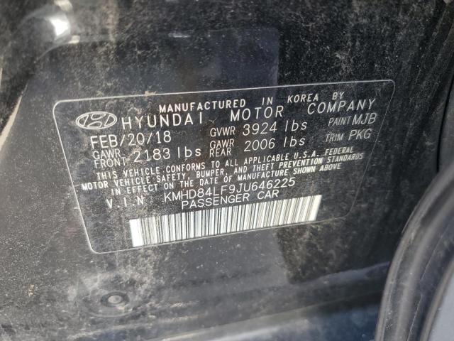 2018 Hyundai Elantra Sel VIN: KMHD84LF9JU646225 Lot: 51866304