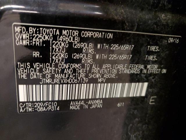 2017 Toyota Rav4 Hv Le VIN: JTMRJREVXHD067139 Lot: 56012504