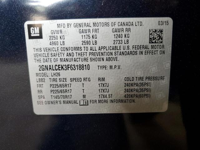 2GNALCEK3F6318810 2015 CHEVROLET EQUINOX - Image 13