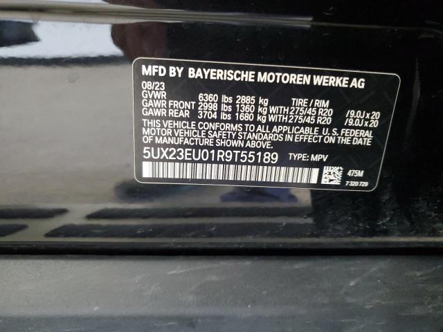 2024 BMW X5 xDrive40I VIN: 5UX23EU01R9T55189 Lot: 54092914