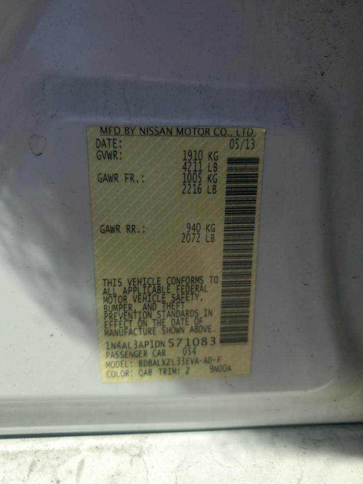 1N4AL3AP1DN571083 2013 Nissan Altima 2.5