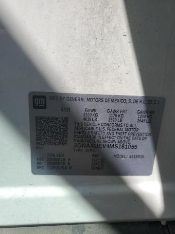 2021 CHEVROLET EQUINOX LT - 3GNAXUEV4MS181055