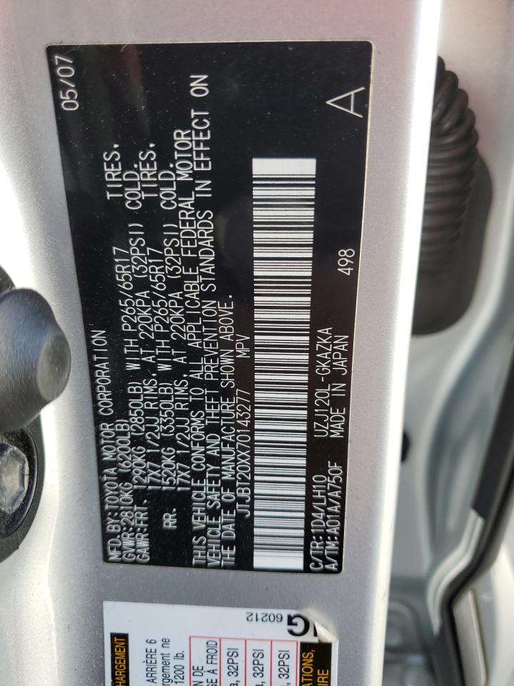 JTJBT20XX70143277 2007 Lexus Gx 470