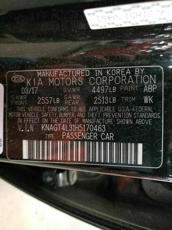 KNAGT4L31H5170463 2017 Kia Optima Lx