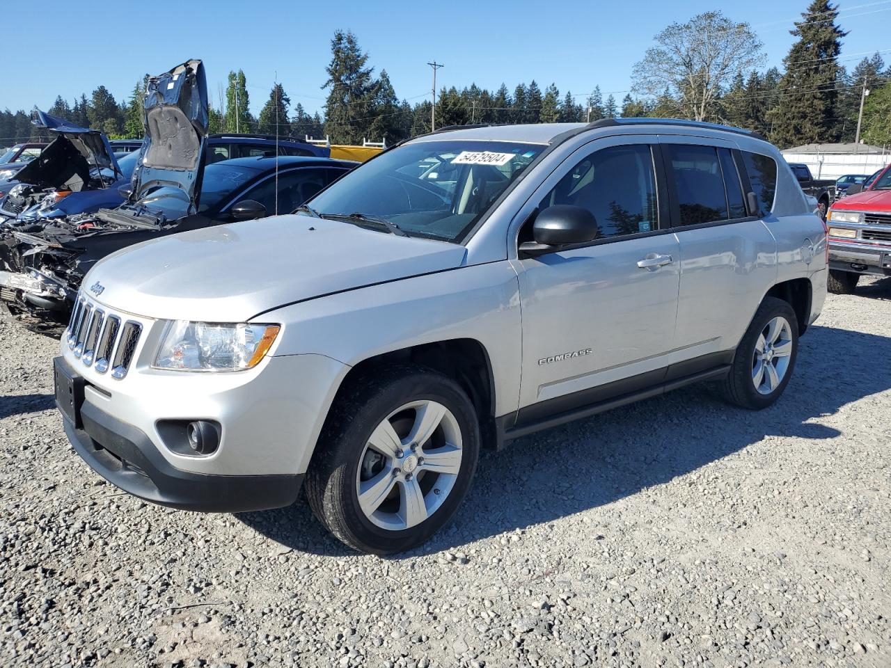 1C4NJCBB5CD727893 2012 Jeep Compass Sport