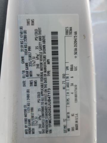 2018 Ford Escape Se VIN: 1FMCU0G92JUB47173 Lot: 56281954