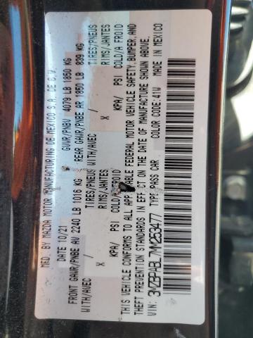 2021 Mazda 3 Select VIN: 3MZBPABL7MM253477 Lot: 54458484